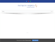 Tablet Screenshot of patrickhawes.com